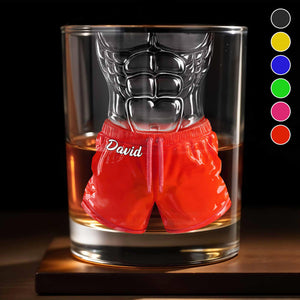 Customize With Your Own Message And Choose The Desired Name - Personalized Custom Whiskey Glass - CPL1273_RWG