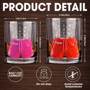 Customize With Your Own Message And Choose The Desired Name - Personalized Custom Whiskey Glass - CPL1273_RWG