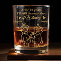 After My Years I'll Still Be Your Shot - Personalized Custom Whiskey Glass - CPL1316_RWG