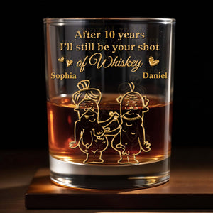 After My Years I'll Still Be Your Shot - Personalized Custom Whiskey Glass - CPL1316_RWG