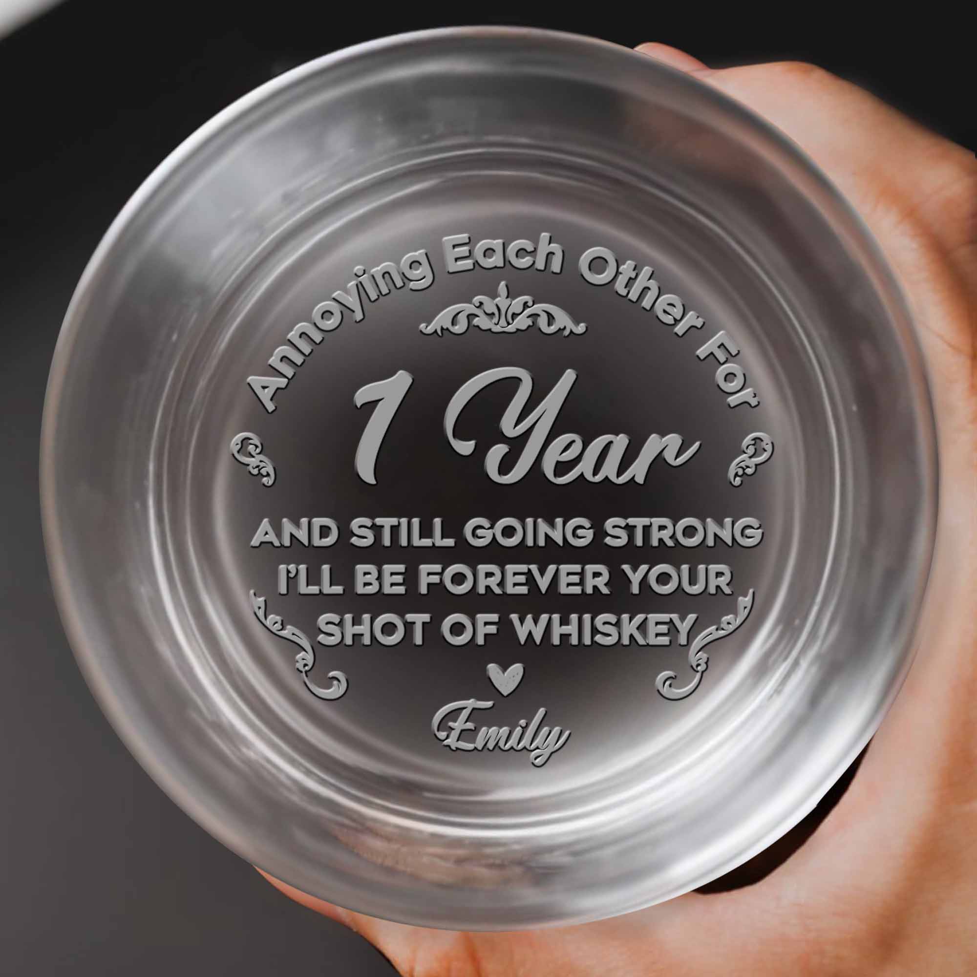 Annoying Each Other For My Year Whiskey Glass - Personalized Engraved Whiskey Glass - CPL1372_EWG