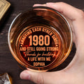 Annoying Since And Still Going Strong Thanks For Building A Life With Me - Personalized Engraved Whiskey Glass - CPL1555_EWG