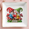 Growing Old Together With Gnomes and Heart - Personalized Custom Jewelry Dish - CPL187_SCRD