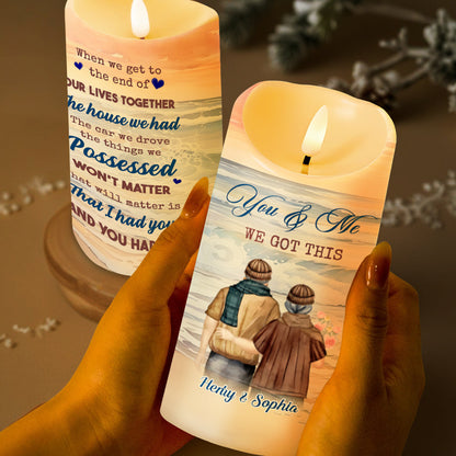 You & Me We Got This Beautiful Romantic Message For Couples - Personalized Custom LED Candle - CPL199_LECA