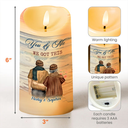 You & Me We Got This Beautiful Romantic Message For Couples - Personalized Custom LED Candle - CPL199_LECA