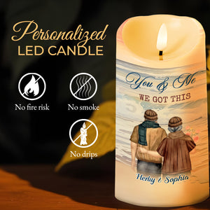 You & Me We Got This Beautiful Romantic Message For Couples - Personalized Custom LED Candle - CPL199_LECA