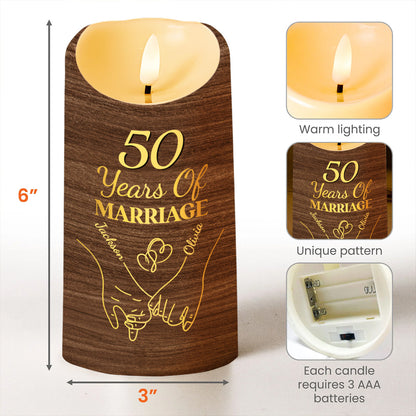 A Lifetime Of Memories Together, A Special Love - Personalized Custom LED Candle - CPL218_LECA