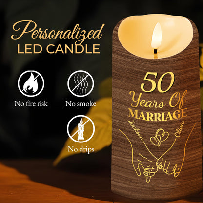 A Lifetime Of Memories Together, A Special Love - Personalized Custom LED Candle - CPL218_LECA
