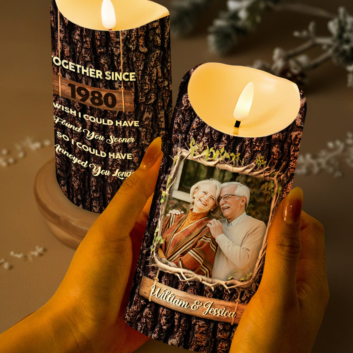 Wishing I Found You Sooner - Personalized Custom LED Candle - CPL224_LECA