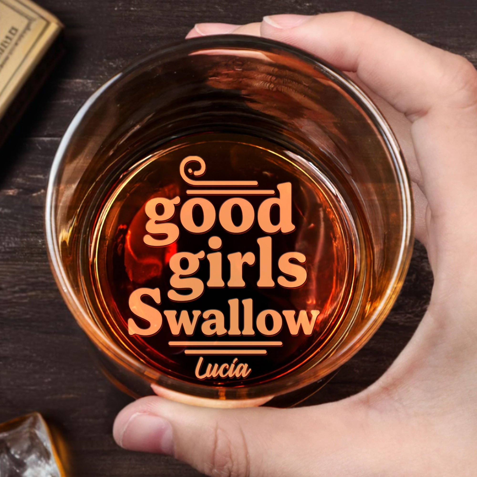 Celebrate Unapologetic Confidence Engraved Glass - Personalized Engraved Whiskey Glass - CPL288_EWG