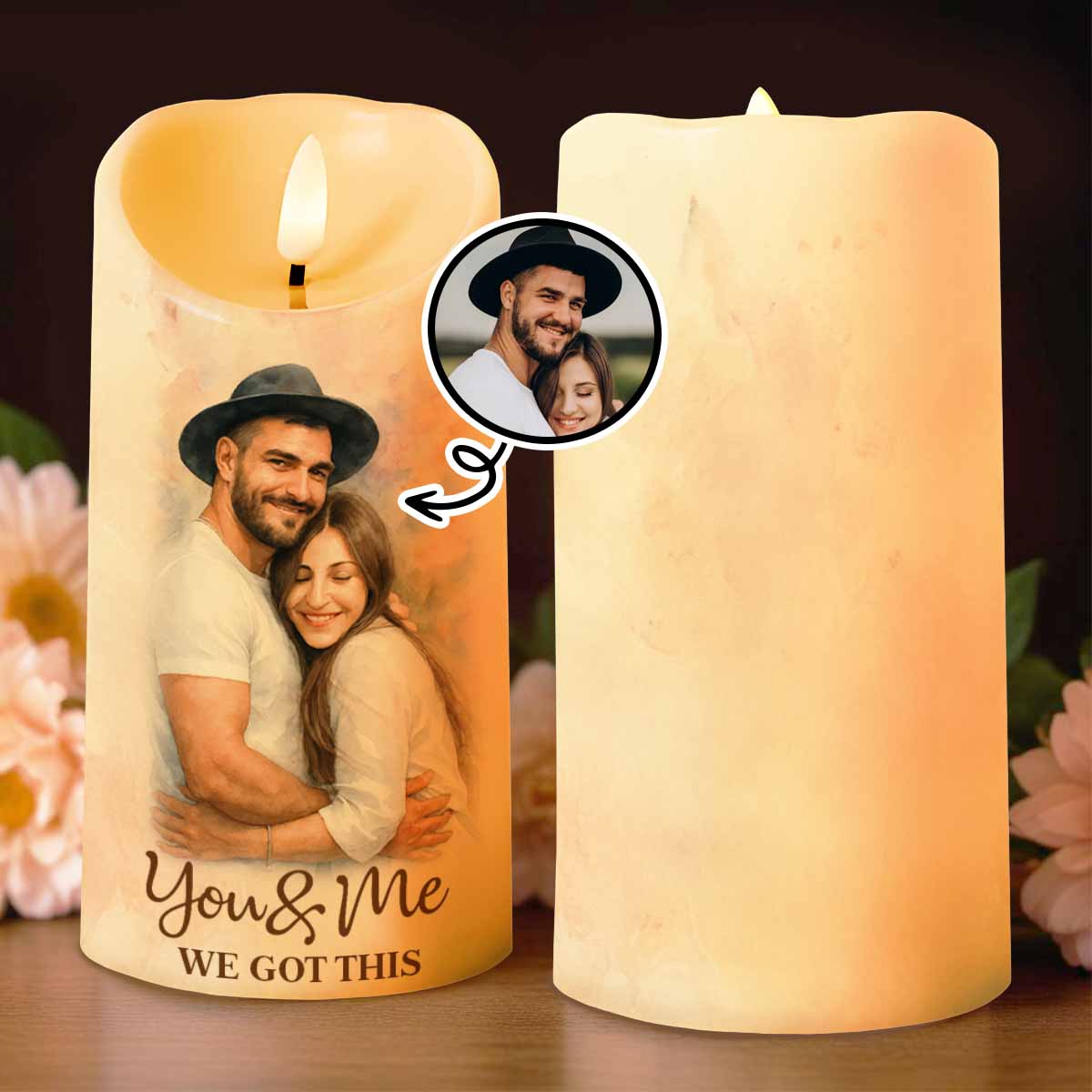 You & Me We Got This For Loving Couples - Personalized Custom LED Candle - CPL620_LECA