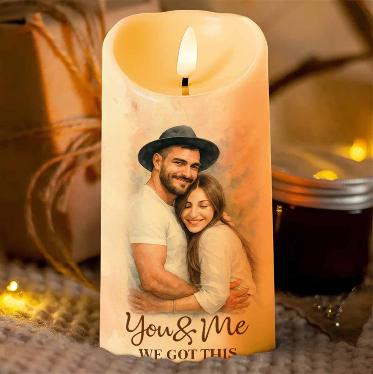 You & Me We Got This For Loving Couples - Personalized Custom LED Candle - CPL620_LECA