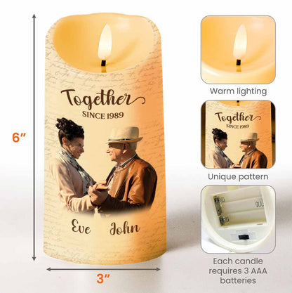 Favorite Place In The World Is Next To You, Candle, Custom Photo - Personalized Custom LED Candle - CPL869_LECA