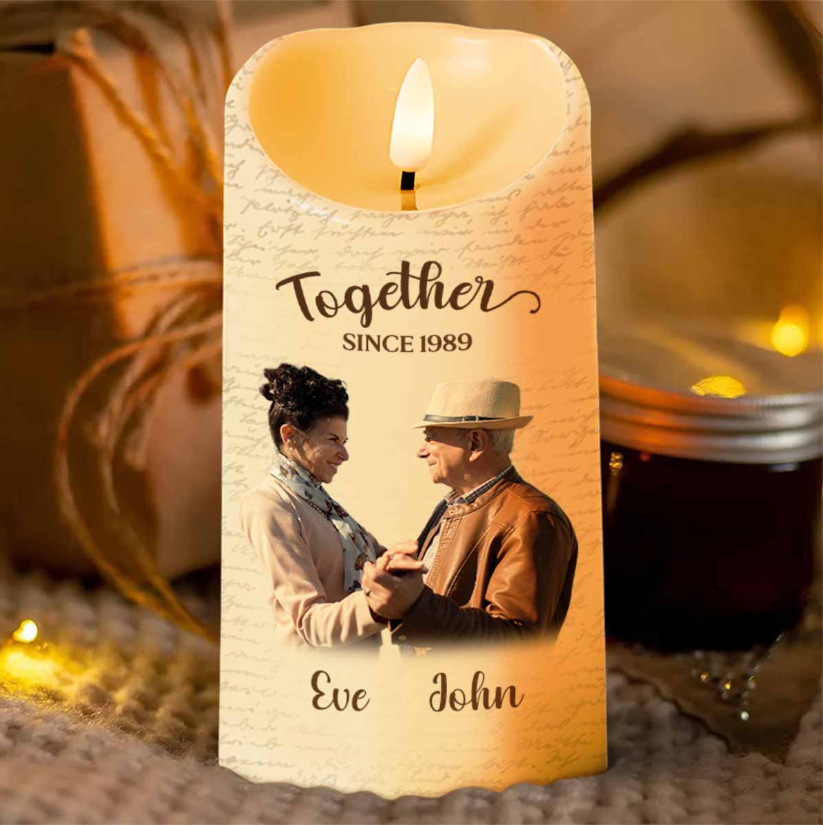Favorite Place In The World Is Next To You, Candle, Custom Photo - Personalized Custom LED Candle - CPL869_LECA