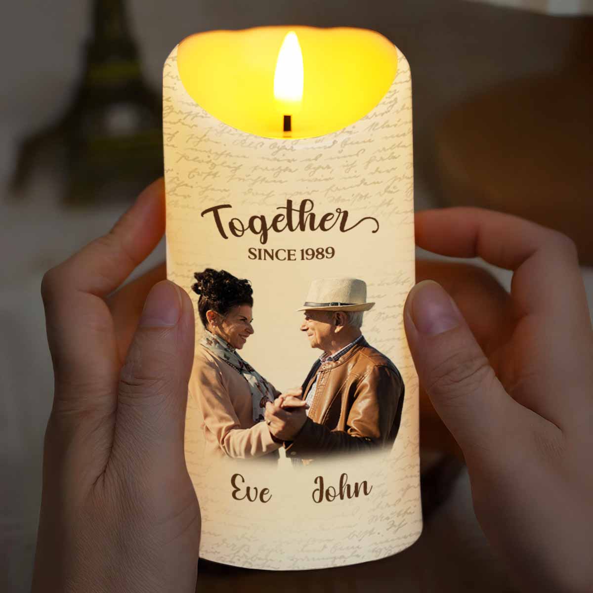 Favorite Place In The World Is Next To You, Candle, Custom Photo - Personalized Custom LED Candle - CPL869_LECA