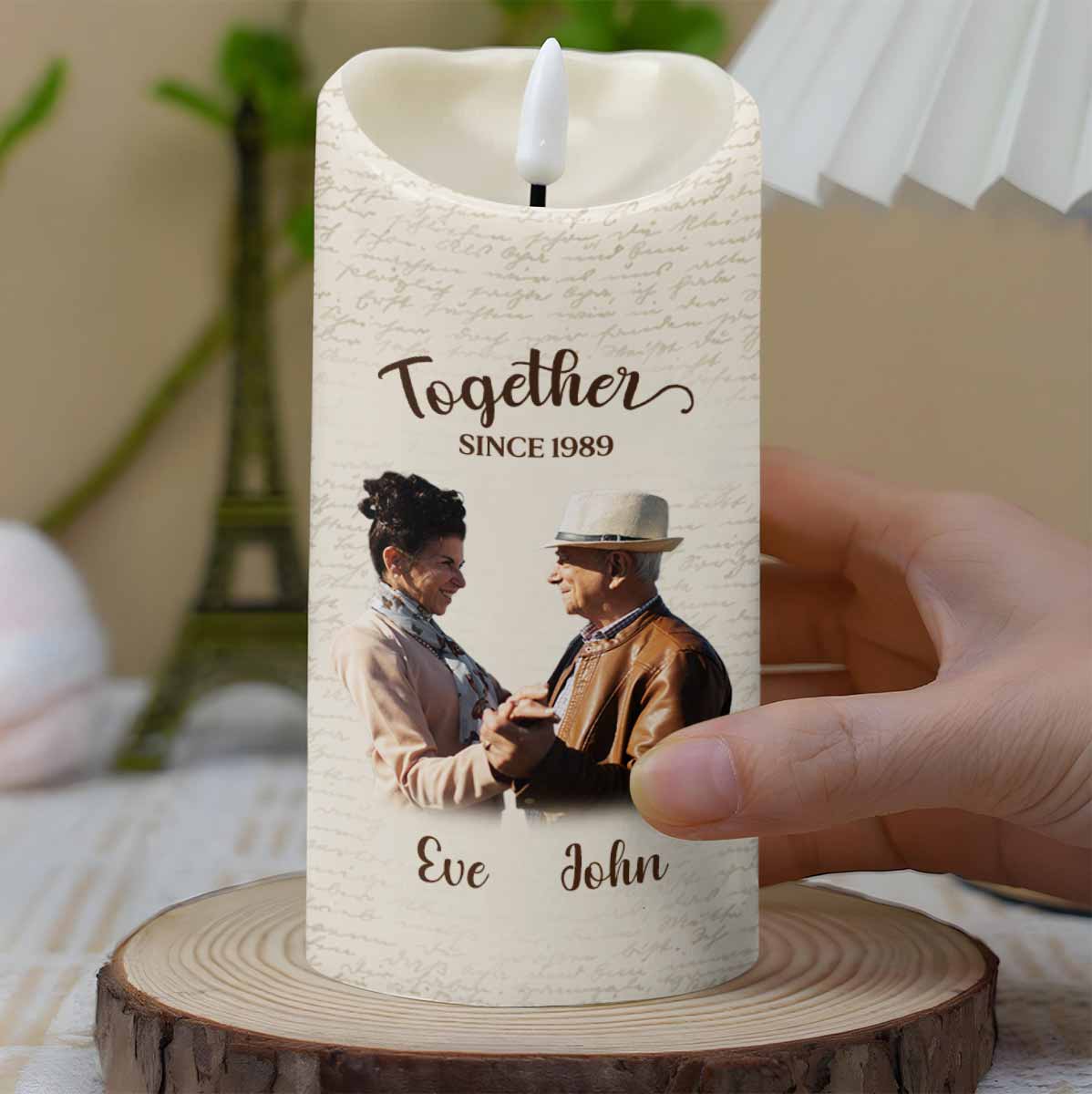 Favorite Place In The World Is Next To You, Candle, Custom Photo - Personalized Custom LED Candle - CPL869_LECA