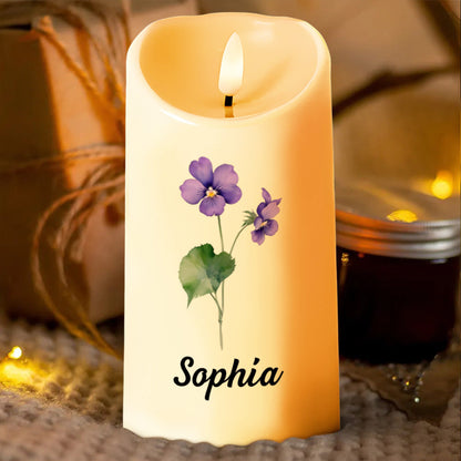 Blessed By God, Spoiled By My Husband Candle - Personalized Custom LED Candle - CPL909_LECA