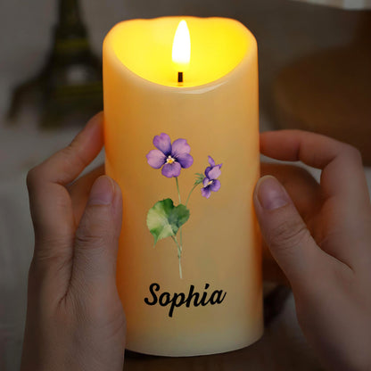 Blessed By God, Spoiled By My Husband Candle - Personalized Custom LED Candle - CPL909_LECA