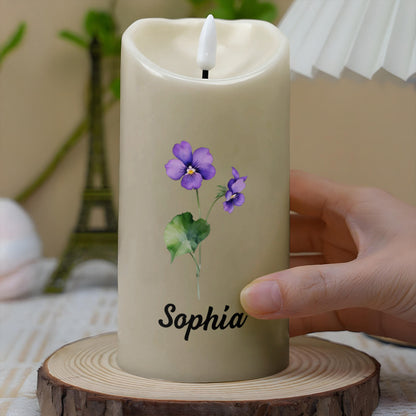 Blessed By God, Spoiled By My Husband Candle - Personalized Custom LED Candle - CPL909_LECA