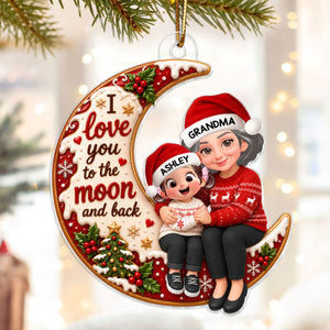 Endless Love Christmas Grandma Grandkid personalized acrylic ornament