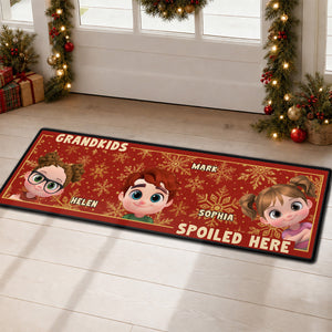 Christmas Is Better With Grandkids personalized runner rug