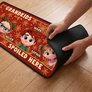 Christmas Is Better With Grandkids personalized runner rug