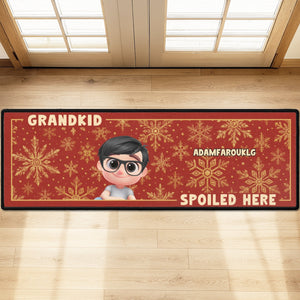 Christmas Is Better With Grandkids personalized runner rug