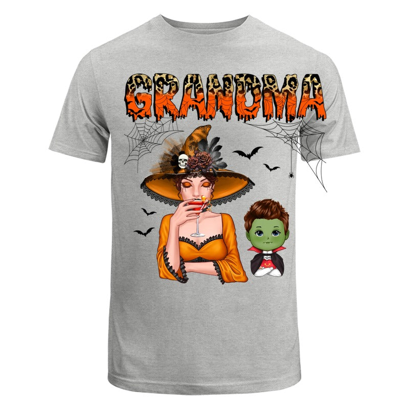 Leopard Halloween Grandma Mom And Kids - Personalized Shirt - Gift For Grandma, Mom