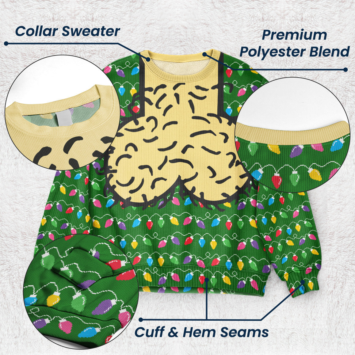 Cockmas Funny Christmas Ugly Sweater - Personalized Sweater