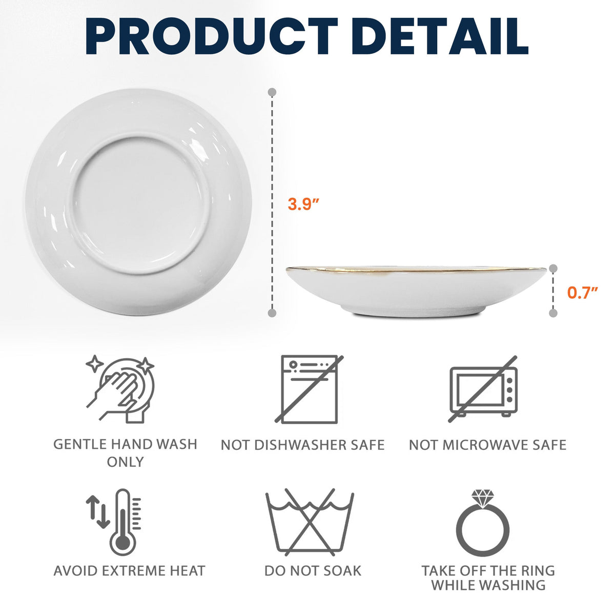 Photo ring dish gift packaging