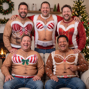Custom Funny Hairy Chest Ugly Christmas Sweater