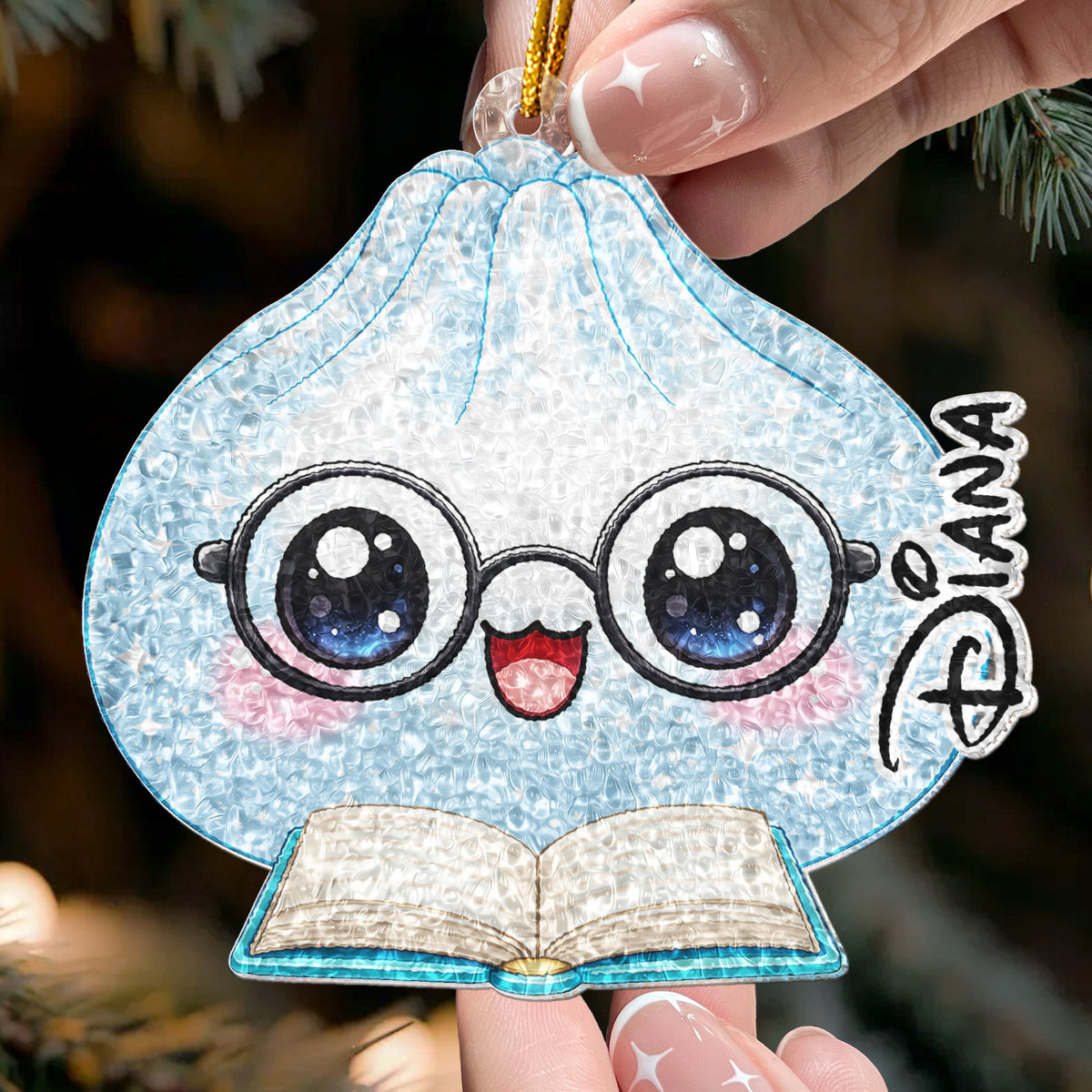 Cute Dumplings Family Christmas Funny Keepsake Personalized Ornament 4