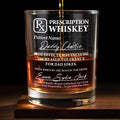 Prescription Whiskey, Side Effects May Include Increased Tolerance For Dad Jokes - Personalized Custom Whiskey Glass - DAD042_RWG
