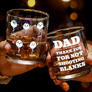 Customizable Characters With Sports Balls - Personalized Custom Whiskey Glass - DAD215_RWG