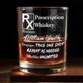 Prescription Whiskey Take One Shot Whiskey Glass - Personalized Custom Whiskey Glass - DAD273_RWG