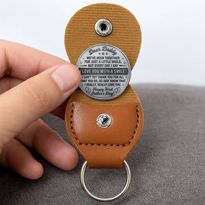 Our First Father's Day Together Baby Bottle And Whiskey Glass - Personalized Custom Pocket Hug - DAD720_HTOK