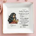 Reminder Love From Mom To Daughter - Personalized Custom Jewelry Dish - DAU004_SCRD
