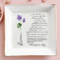 To My Daughter With All My Love Personalized Jewelry Dish - Personalized Custom Jewelry Dish - DAU005_SCRD
