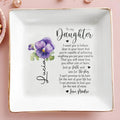 Heartfelt Message to Daughter From Mother - Personalized Custom Jewelry Dish - DAU012_SCRD