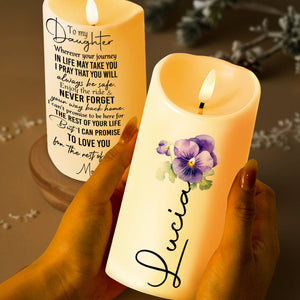 Illuminating Life’s Precious Moments Candle - Personalized Custom LED Candle - DAU019_LECA