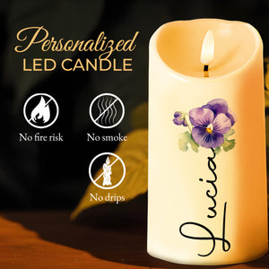 Illuminating Life’s Precious Moments Candle - Personalized Custom LED Candle - DAU019_LECA