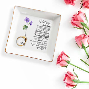 Loving You And Breathing Last Breath To Say I Love You - Personalized Custom Jewelry Dish - DAU024_SCRD