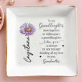 To My Granddaughter Always In My Heart - Personalized Custom Jewelry Dish - DAU028_SCRD