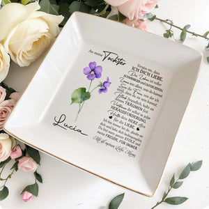 Create Your Own Special Message Jewelry Dish - Personalized Custom Jewelry Dish - DAU037_SCRD
