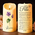 Lighting Up Your Precious Moments LED Candle - Personalized Custom LED Candle - DAU039_LECA