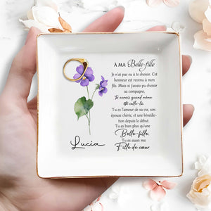 You Are Also My Daughter Of The Heart - Personalized Custom Jewelry Dish - DAU041_SCRD