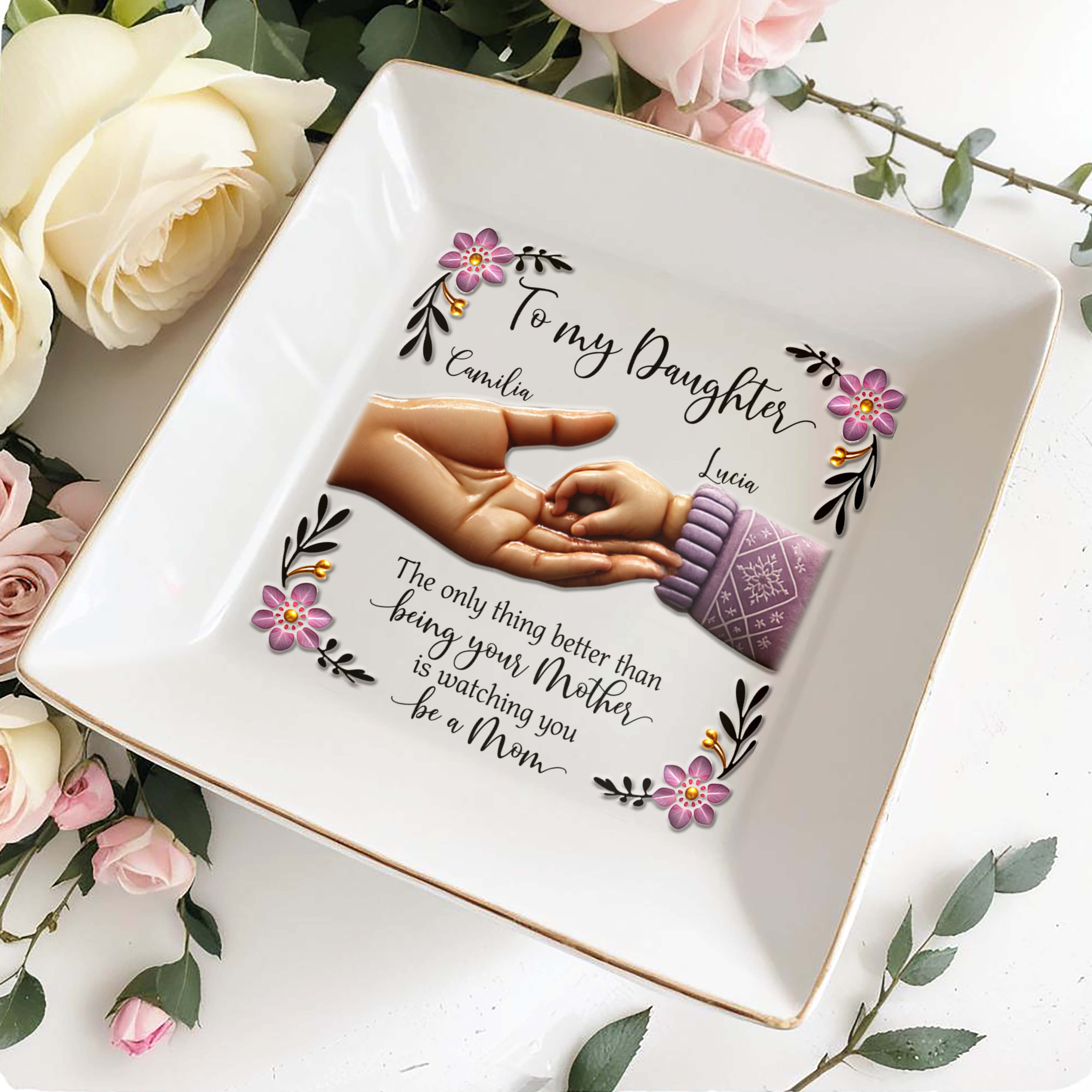 The Only Thing Better Than Being Your Mother - Personalized Custom Jewelry Dish - DAU051_SCRD
