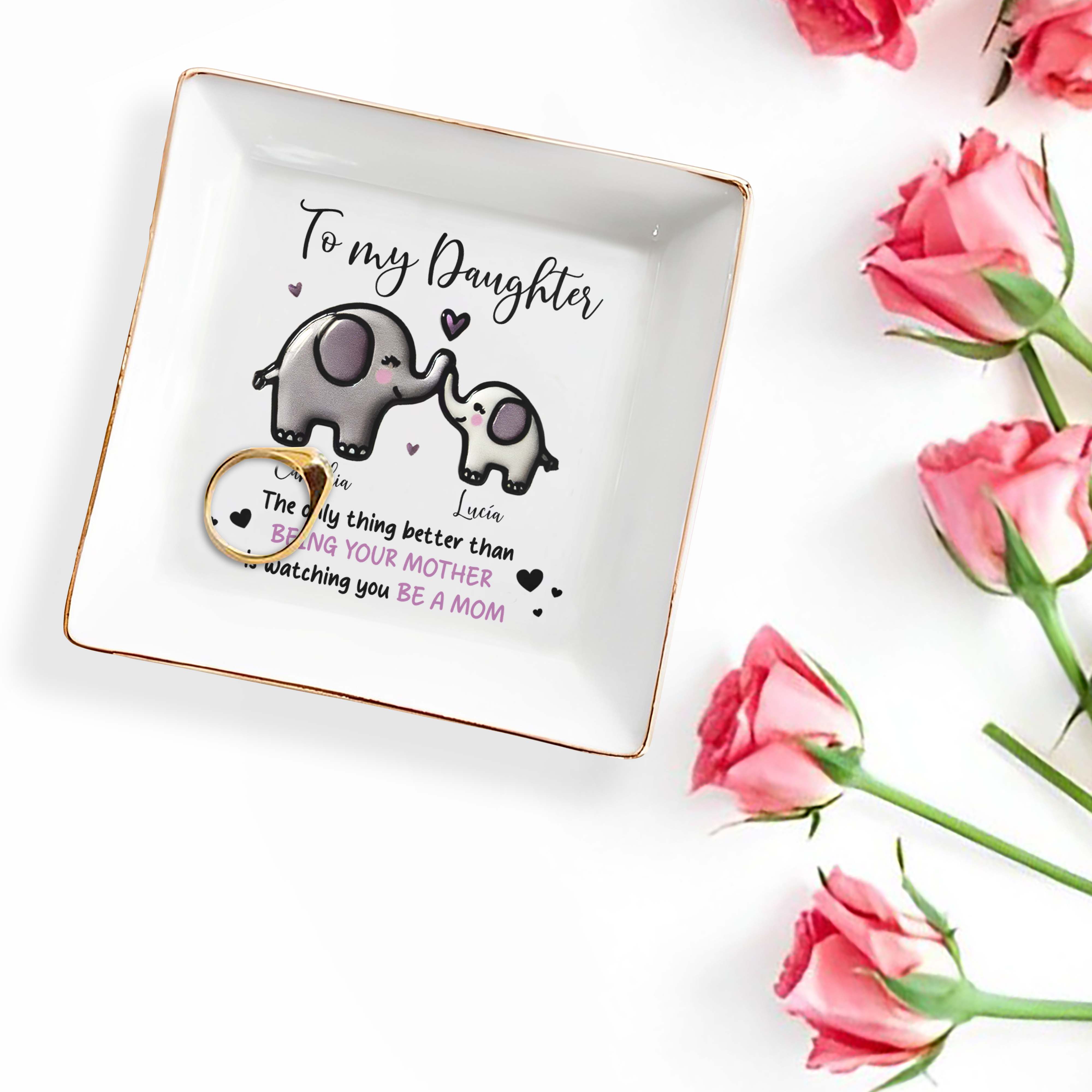 The Only Thing Better Than Having You For A Daughter - Personalized Custom Jewelry Dish - DAU053_SCRD
