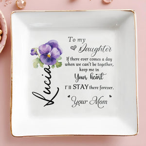 Cherish Every Moment Jewelry Dish - Personalized Custom Jewelry Dish - DAU061_SCRD