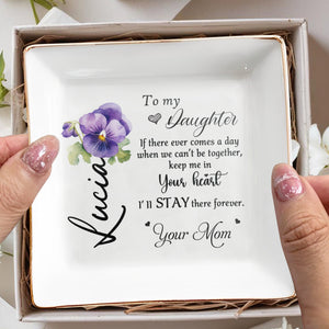 Cherish Every Moment Jewelry Dish - Personalized Custom Jewelry Dish - DAU061_SCRD